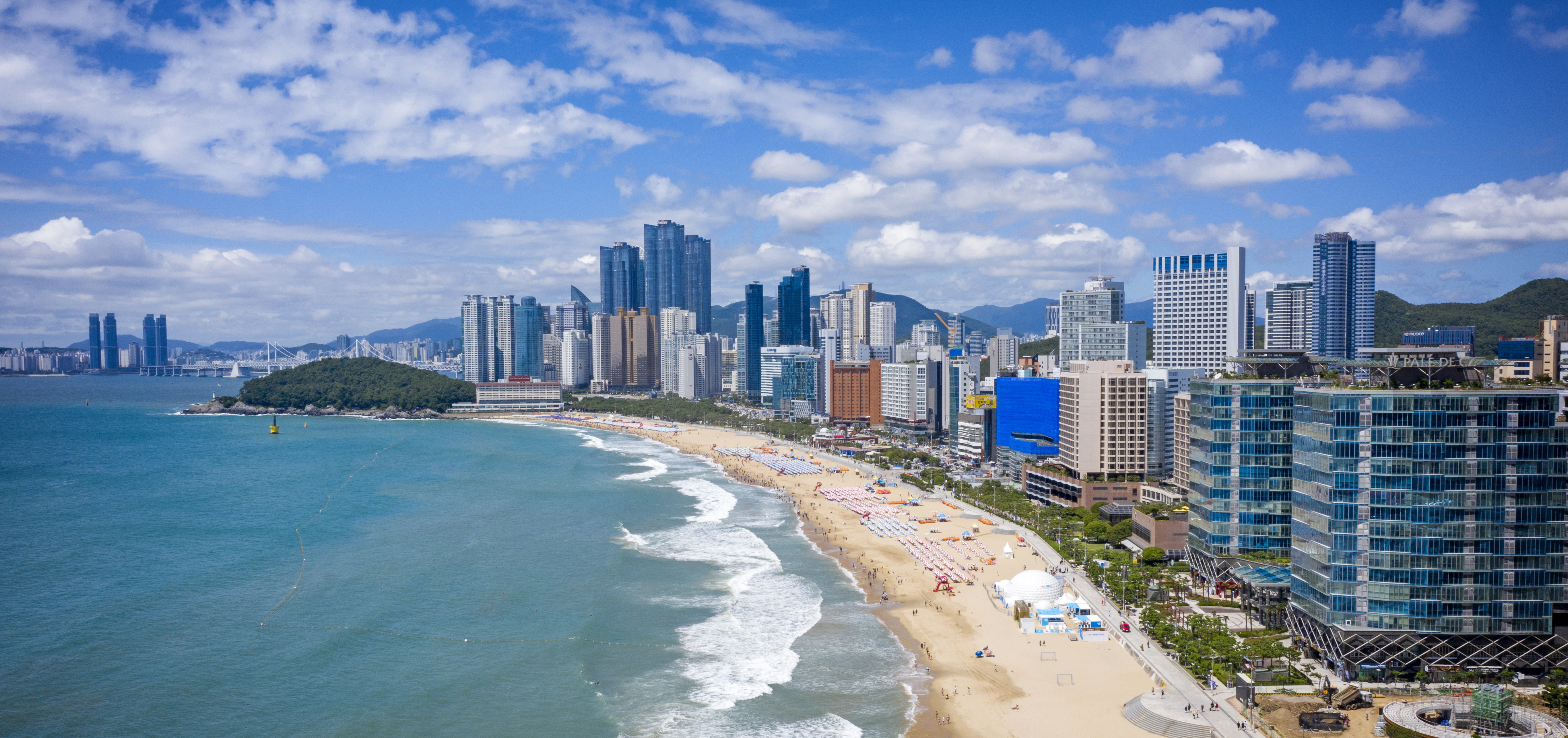 Haeundae beach and skyline